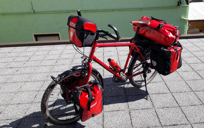 Unsere Voll bepacktes Reiserad !!!